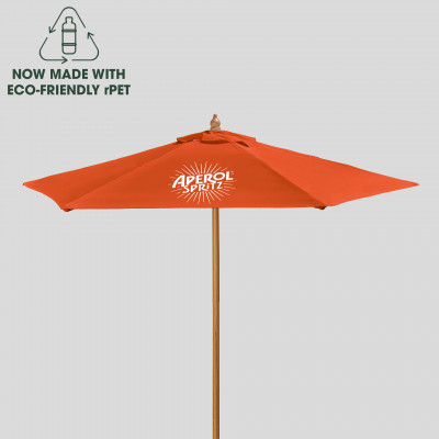 7' Wood Market Umbrella